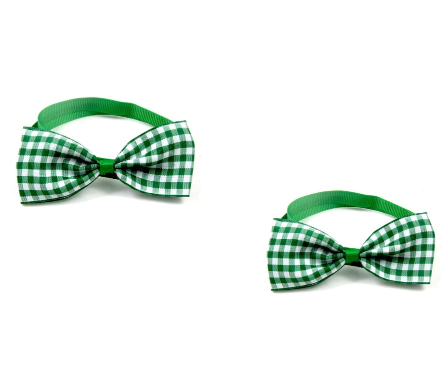 All the Plaid Bow Ties Pet Accessories