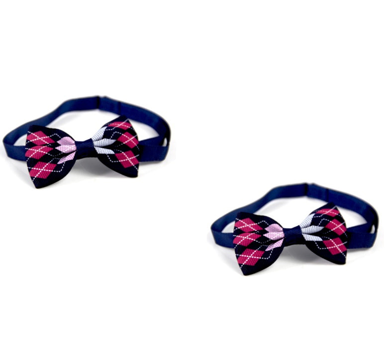 All the Plaid Bow Ties Pet Accessories