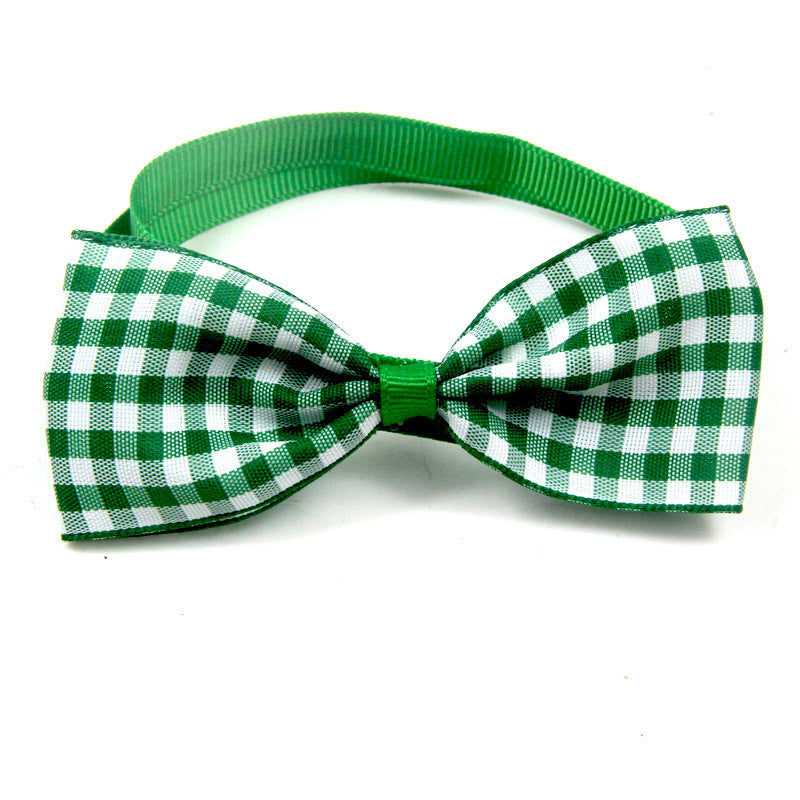 All the Plaid Bow Ties Pet Accessories