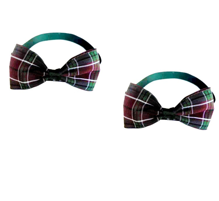 All the Plaid Bow Ties Pet Accessories