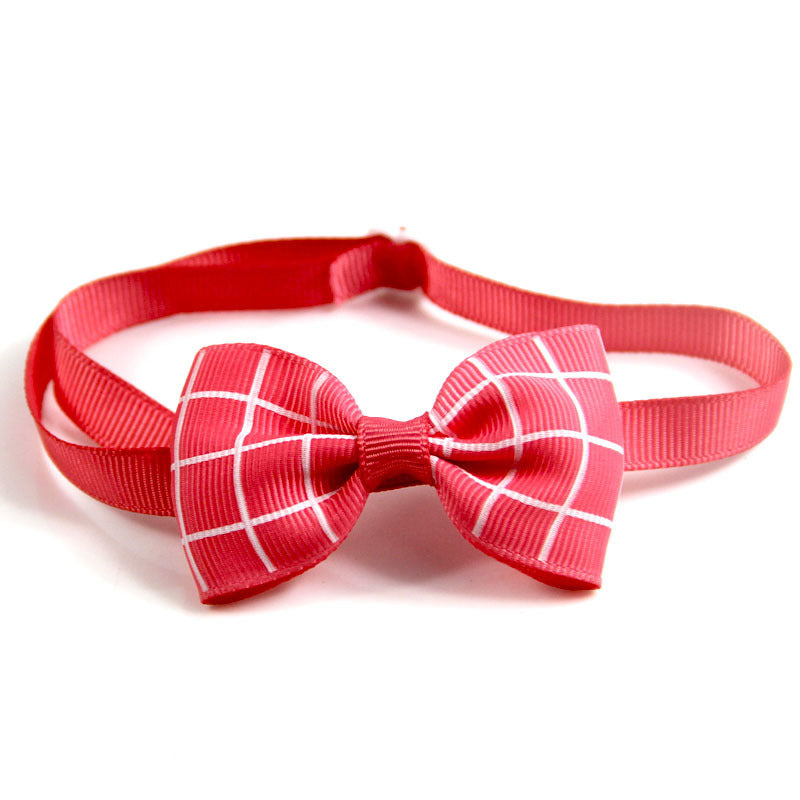 All the Plaid Bow Ties Pet Accessories