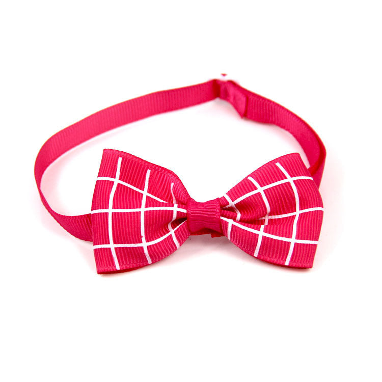 All the Plaid Bow Ties Pet Accessories