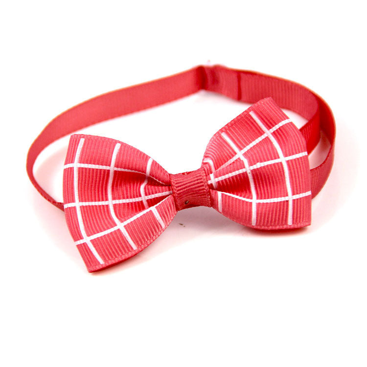 All the Plaid Bow Ties Pet Accessories