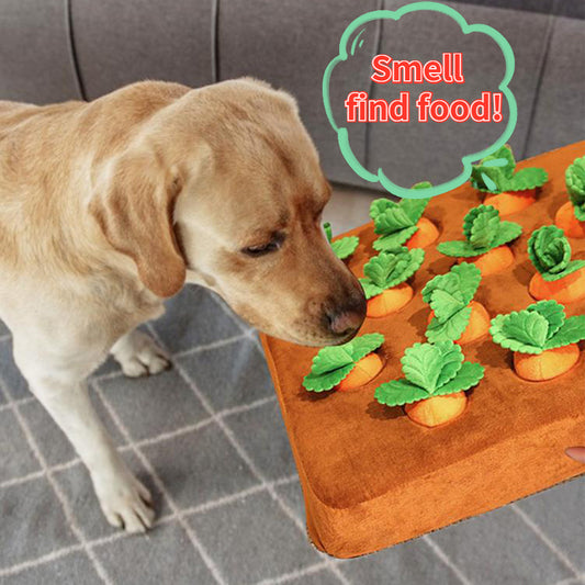 Carrot Plush Toy For Dogs Snuffle Mat For Dogs Durable Puppy Accessories